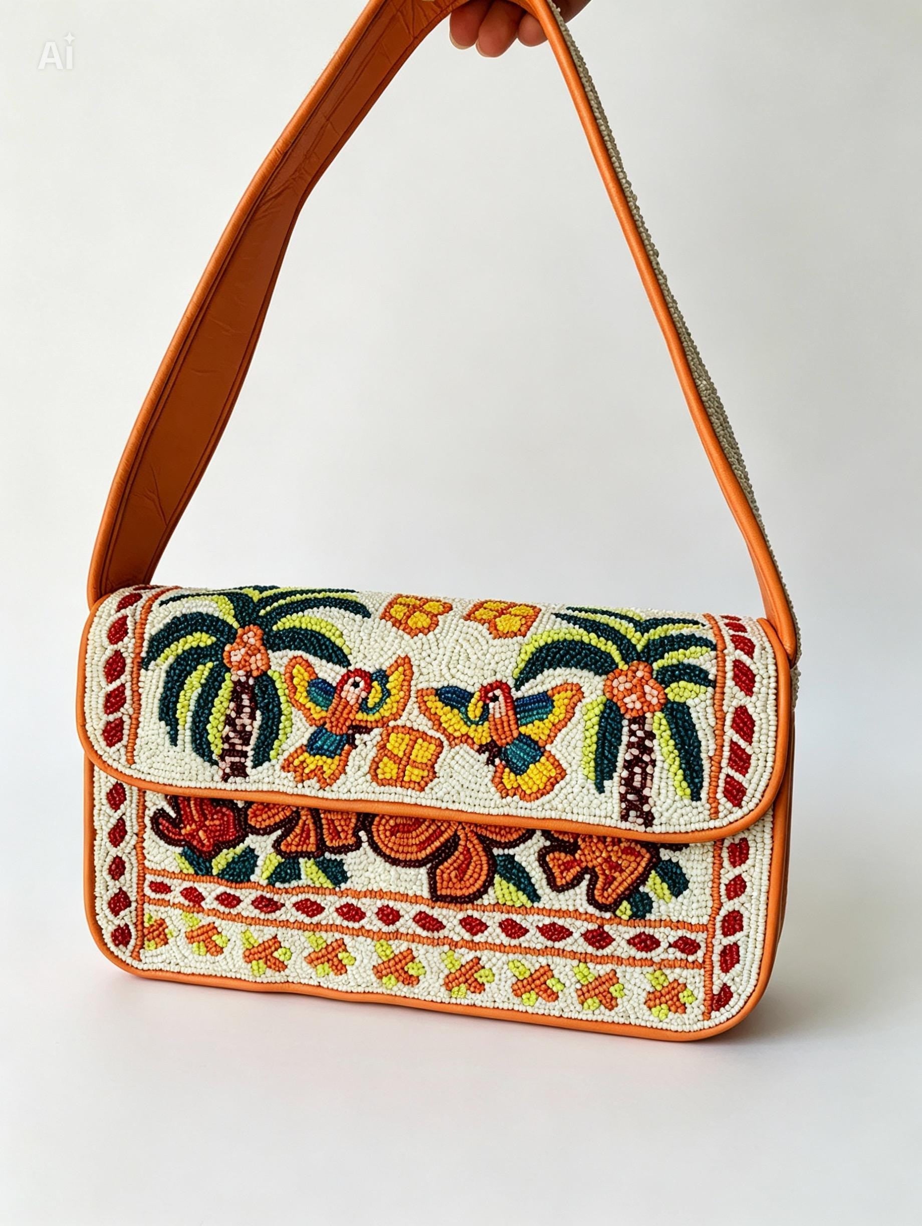 Handmade Beaded Bag