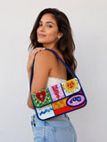 Handmade Colorful Beaded Shoulder Bag | Boho Art Beadwork Purse | Unique Statement Handbag for Women
