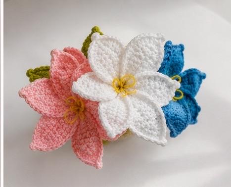 Handmade Crochet Flower Pot, Colourful Everlasting Floral Decor, Home Desk Accent