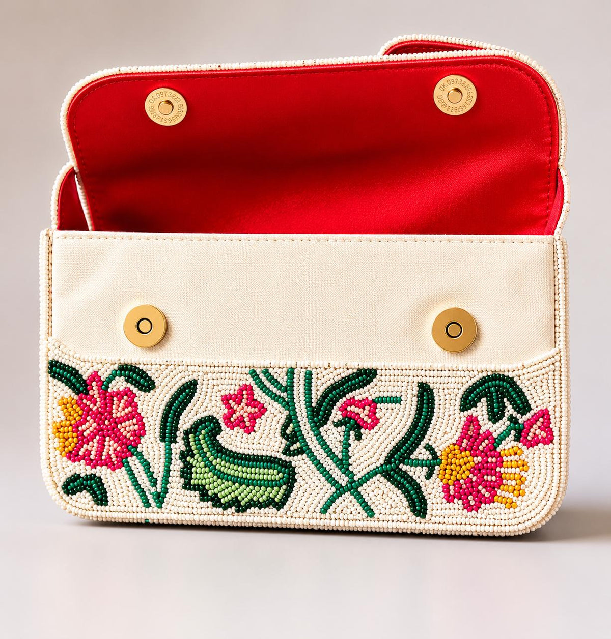 Handmade Beaded Flower Shoulder Bag | Boho vintage Purse for women | Elegant Statement handbag