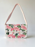Handmade Beaded Flamingo Shoulder Bag | Tropical Leaves Purse, Summer Beach Accessory