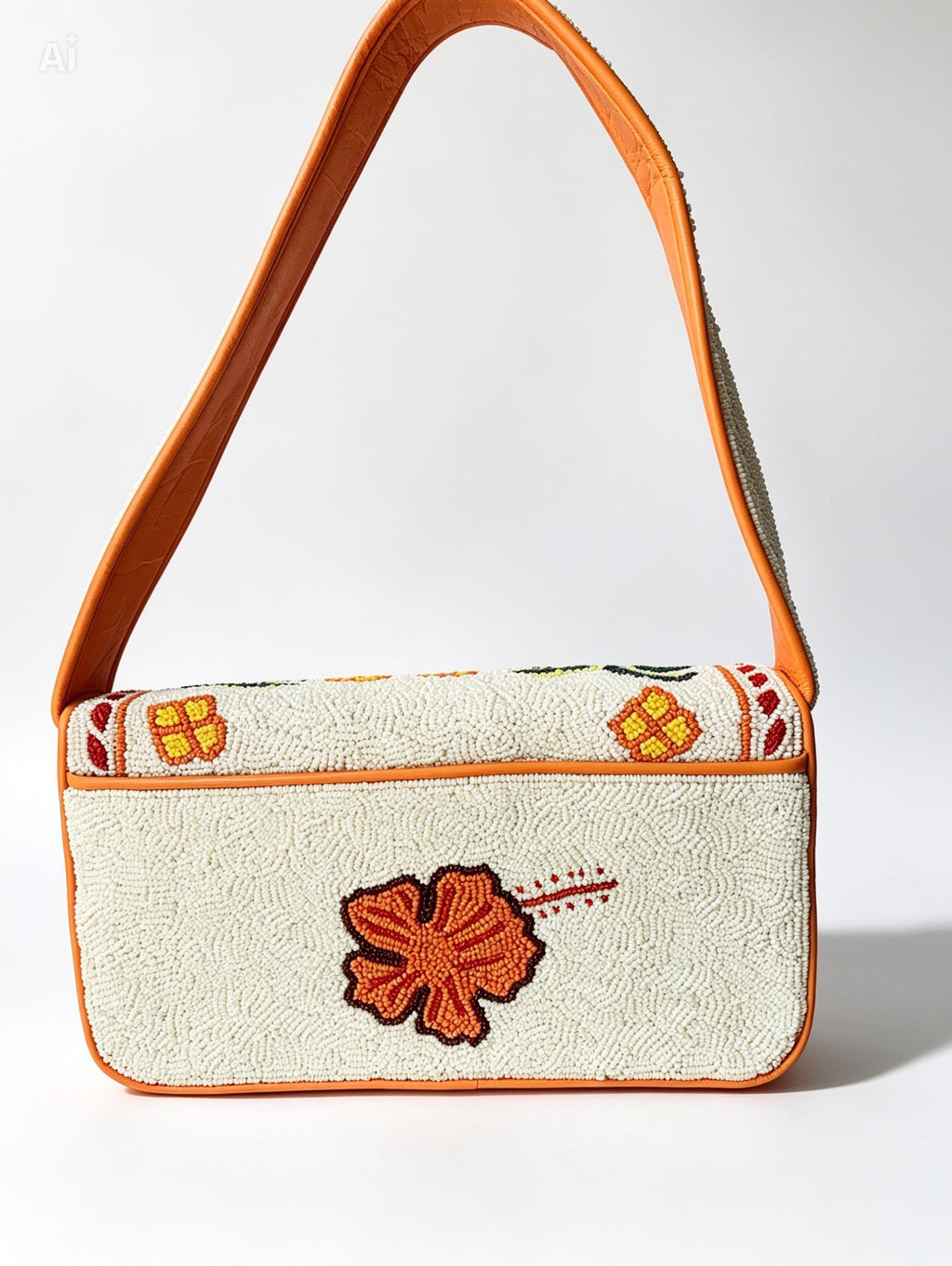 Beaded Tropical Birds Shoulder Bag | Colorful Boho Artisan Purse