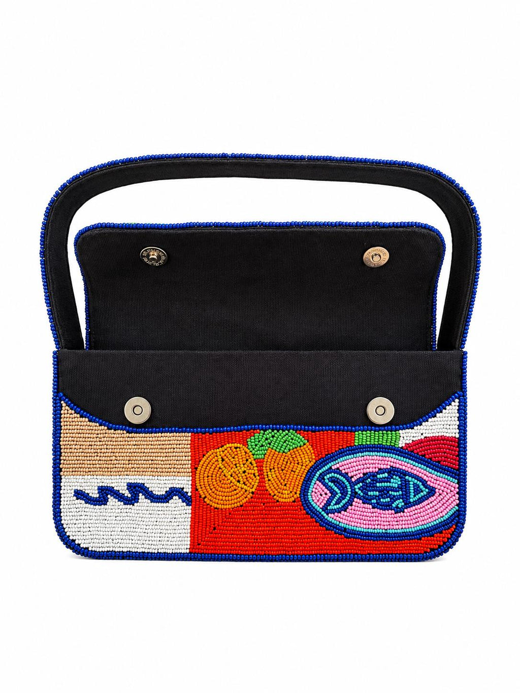 Handmade Colorful Beaded Shoulder Bag | Boho Art Beadwork Purse | Unique Statement Handbag for Women